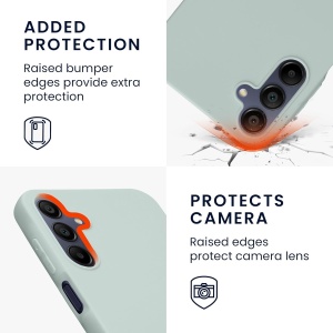 Husa de Protectie Matte TPU, Flippy, pentru Samsung Galaxy A55 5G, Protectie Camera, Antisoc, Antizgariere, Antialunecare, Acoperire Completa, Verde - Img 5