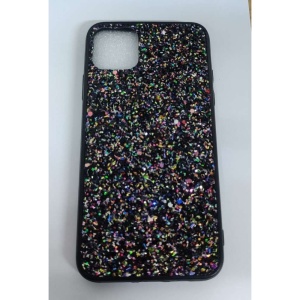 Husa de protectie pentru pentru Apple iPhone 11 Pro Max Sparkling Glitter TPU Negru - Img 1