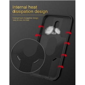 Husa de protectie pentru Samsung Galaxy J7 2017 Ipaky Ring Negru - Img 3