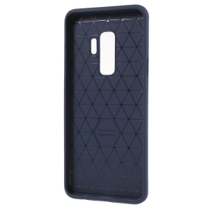 Husa de protectie pentru Samsung Galaxy S9 Plus Ipaky Elegant Grid Design TPU Hybrid Albastru - Img 2