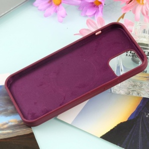 Husa MagSafe liquid large hole magnetic shell pentru Apple iPhone 14, Full Cover, Liquid Silicone, Magnetica, Incarcare Wireless, Flippy, Mov - Img 5