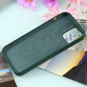 Husa MagSafe liquid large hole magnetic shell pentru Apple iPhone 14, Full Cover, Liquid Silicone, Magnetica, Incarcare Wireless, Flippy, Verde - Img 5