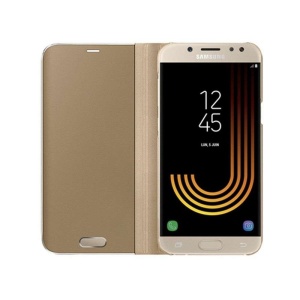 Husa Oppo A91 Flip Cover Oglinda Auriu - Img 2