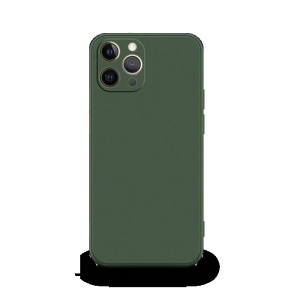 Husa pentru Apple iPhone 14 Flippy, Liquid Silicone, cu Microfibra pe interior, Protectie Antisoc, Dark Green, Verde inchis - Img 4