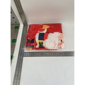 Husa pentru scaun, Flippy, Tematica Craciun, Model 4 Mos Craciun cu Sacul, Rosu - Img 2