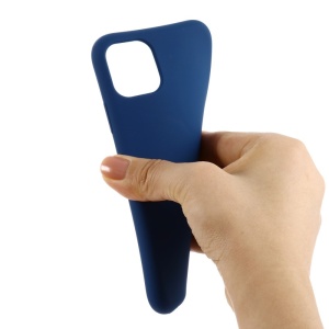 Husa protectie compatibila cu Apple iPhone 11 Pro Max Liquid Silicone Case Albastru inchis - Img 4