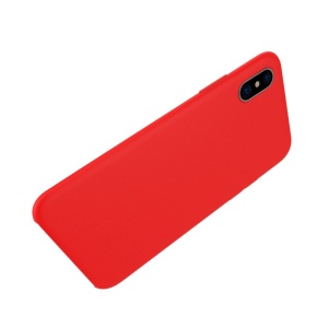 Husa protectie compatibila cu Apple iPhone X/XS Liquid Silicone Case Rosu - Img 3
