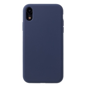 Husa protectie compatibila cu Apple iPhone XR Liquid Silicone Case Albastru inchis - Img 1