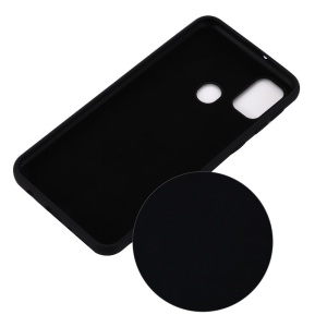 Husa protectie compatibila cu Huawei P Smart 2020 Liquid Silicone Case Negru - Img 2