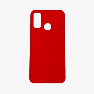 Husa protectie compatibila cu Huawei P Smart 2020 Liquid Silicone Case Rosu - Img 4