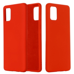 Husa protectie compatibila cu Samsung A71 Liquid Silicone Case Rosu - Img 1