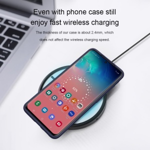 Husa protectie compatibila cu Samsung S20 Liquid Silicone Case Albastru inchis - Img 14