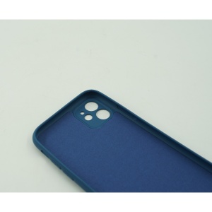 Husa protectie Flippy compatibila cu Apple iPhone 12 Mini Liquid Silicone Case Albastru inchis - Img 5