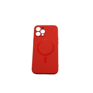 Husa protectie Flippy compatibila cu Apple iPhone 12 Pro Max Mag Safe Silicone Rosu - Img 2