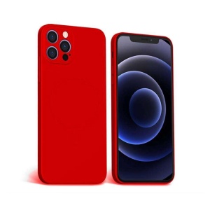 Husa protectie Flippy compatibila cu Apple iPhone 12 Pro Max Mag Safe Silicone Rosu - Img 1
