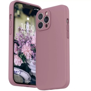Husa protectie Flippy compatibila cu Apple iPhone 13 Liquid Silicone Mov - Img 1