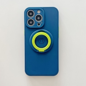 Husa protectie Flippy compatibila cu Apple iPhone 13 Mag Safe Silicone Albastru - Img 3