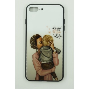 Husa protectie Flippy compatibila cu Apple iPhone 13 Pro Max Glass print Lovin the Mom Multicolor - Img 2