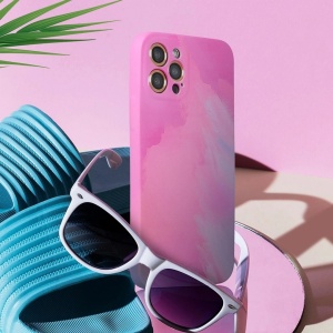 Husa protectie Flippy compatibila cu Apple iPhone XR Tpu Ombre, Roz/Mov - Img 12