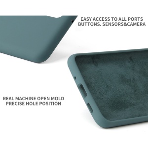 Husa protectie Flippy compatibila cu Huawei Nova 5T Liquid Silicone Case Verde - Img 4