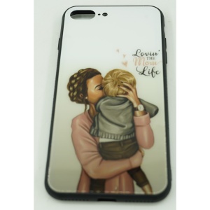 Husa protectie Flippy compatibila cu Huawei Nova 9 Glass print Lovin the Mom Multicolor - Img 4