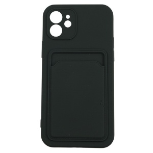 Husa protectie Flippy cu suport card compatibila cu Apple iPhone 12 Mini Negru - Img 1