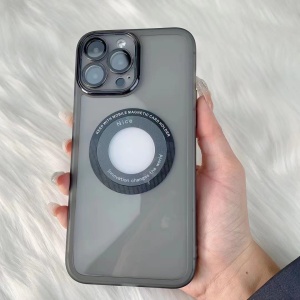 Husa protectie Flippy pentru Apple iPhone 14 Plus decupaj logo, magnetica, Protectie Camera, Negru - Img 2