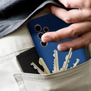 Husa protectie Flippy pentru Samsung A53 5G Liquid Silicone Albastru Inchis - Img 7