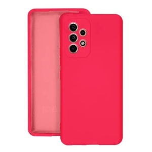 Husa protectie Flippy pentru Samsung A53 5G Liquid Silicone Roz Fuchsia/Roz - Img 1