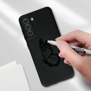 Husa protectie Flippy pentru Samsung S21 FE Liquid Silicone Negru - Img 7