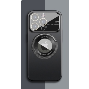 Husa protectie MagSafe Kathy Tech, Flippy, pentru Apple iPhone 14 Pro Max, Dublu Cerc, Negru - Img 3