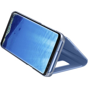 Husa Samsung Galaxy S8 Plus Flip Cover Oglinda Albastru - Img 2
