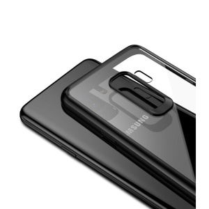 Husa Samsung Galaxy S9 Plus Tpu Transparent cu margini colorate negru - Img 5
