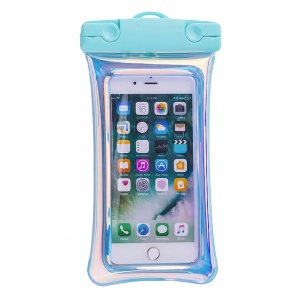 Husa subacvatica Waterproof Flippy, Snowproof, Universala, Senzoriala, cu Snur, pentru telefon sau documente, Verde Menta - Img 1