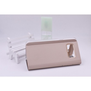 Husa Tip Carte, Flippy, Compatibila cu Huawei Mate 10 Lite, Flip Cover Oglinda, Auriu - Img 8