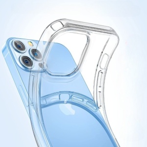 Husa TPU pentru iPhone 14 Plus, Flippy, Silicon, Protectie Antisoc, Transparenta - Img 2