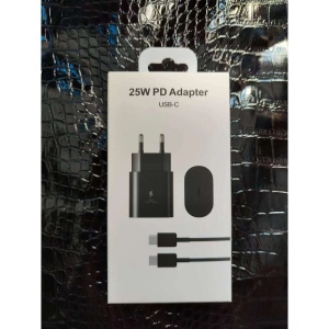 Incarcator Universal 25 W USB-C + Cablu Type-C, Flippy, Negru - Img 2