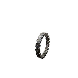 Inel Argint 925 Circular Inimi cu Pietre M53 - Img 2