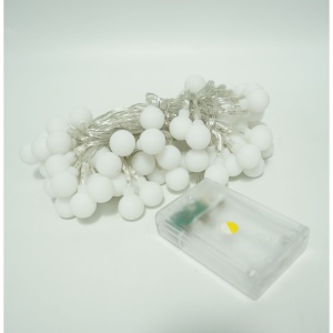 Instalatie Craciun, 10 m, 80 de LED-uri, alb-cald, model cu stelute, liniara, cu baterie, interior/exterior, Flippy - Img 6