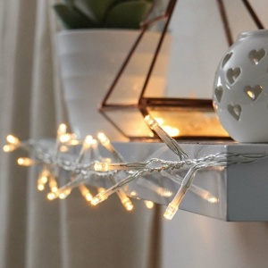 Instalatie Craciun, 115 m, 1150 Led-uri ,Liniara, Alb cald, 8 jocuri de lumini, Transformator cu telecomanda, Interconectabila, Prelungitor 3 m inclus, Fir Transparent, Flippy - Img 5