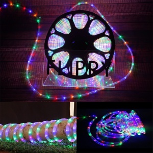 Instalatie Craciun, 14 m, 336 Led-uri, Furtun Luminos, Multicolor, Transformator, 8 jocuri de lumini, Sectionabila, 220 V, Flippy - Img 15