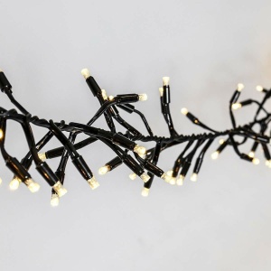 Instalatie Craciun Profesionala de Exterior IP65, 205 m, 2050 Led-uri Mari ,Liniara, Alb cald, Interconectabila, Prelungitor 1.5 m inclus, Fir Negru, Flippy - Img 2