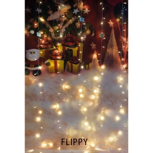 Instalatie Craciun, Tip Perdea, IP44, 6 m x 2 m, 720 LED-uri, Alb cald, cu flash, Transformator, Interconectabila, Prelungitor 3 m inclus, Fir transparent, Interior/ Exterior, Flippy - Img 10