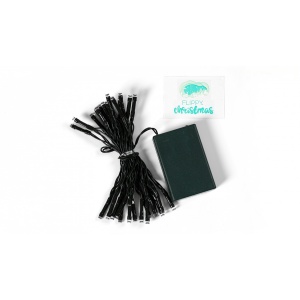 Instalatie de Craciun cu Baterii Tip Liniar, 2 jocuri de lumini, Fir Verde 3 m 30 LED -uri, Multicolor - Img 5