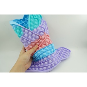 Jucarie antistres din silicon Flippy, Pop it Now and Flip It ,Unicorn cu aripi ,Curcubeu - Img 5
