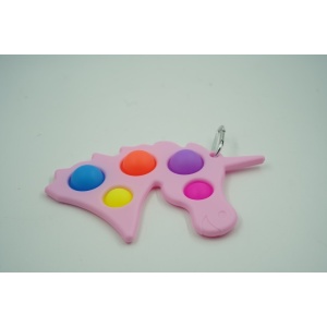 Jucarie Antistres Flippy - Fidget Toy, Simple Dimple, Unicorn, Roz - Img 4