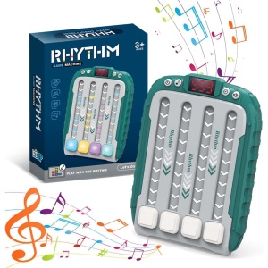 Jucarie Interactiva, Flippy, Joc Rhythm, +3 Ani, din ABS, 6 Niveluri, 15 x 3 x 11 cm, Functie Muzicala, Verde - Img 3