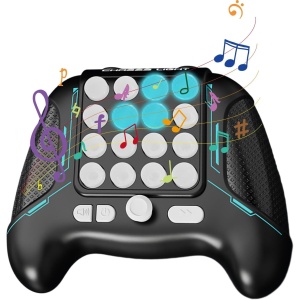 Jucarie Interactiva Pop It, Flippy, Tip Consola, Anti-Stres, 5 Moduri de Joc, din ABS si Silicon, +3 Ani, Sunete si Lumini Model Controller, Negru - Img 4