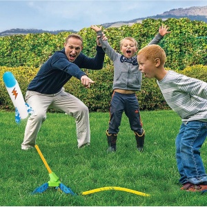 Jucarie pentru Copii, Flippy, Lansator de Rachete cu Piciorul, un Singur Lansator, 6 Rachete Fara Lumini, 40.5 cm Inaltime, Multicolor - Img 7
