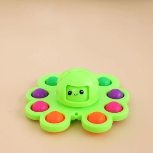 Jucarie Pop It, Flippy, Fidget Toy, Antistres, Senzoriala, Crab, Verde - Img 2